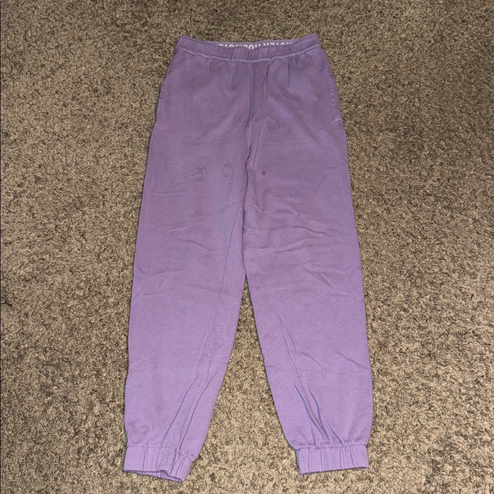 🖤HOLLISTER PURPLE SLEEP JOGGERS SIZE S - FLAWED🖤